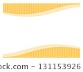 帶有柔和波浪圖案的橙色框架 131153926