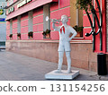 Pioneer monument with a horn on Moskovskaya Street. 131154256