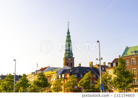 Copenhagen, Denmark - June 15,2022 : The Nikolaj Kunsthal contemporary art gallery in Copenhagen, Denmark on June 15, 2022. 131154603