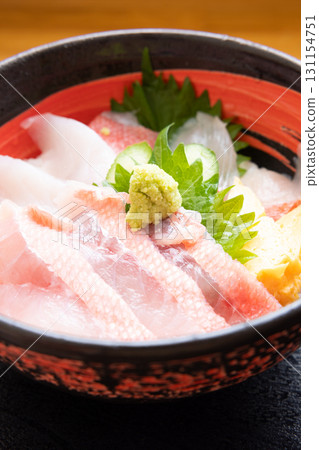 Delicious three-color golden-eyed snapper rice bowl Delicious three-color golden-eyed snapper rice bowl 131154751