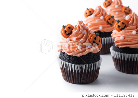 Halloween cupcakes with Halloween sprinkles 131155432