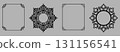 Set of decorative frames Elegant vector element  131156541