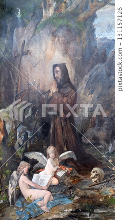 Saint Francis of Assisi altar in Franciscan church of the Friars Minor in Dubrovnik Saint Francis of Assisi altar in Franciscan church of the Friars Minor in Dubrovnik 131157126