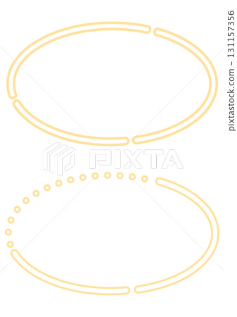 黃色橢圓形框架套裝 黃色橢圓形框架套裝 131157356