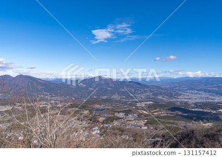 從伊香保溫泉的劍文山眺望赤城山和谷川山的壯麗全景 從伊香保溫泉的劍文山眺望赤城山和谷川山的壯麗全景 131157412