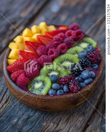 healthy smoothie bowl fruit colorful natural 131157634