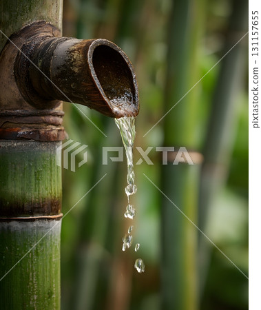 spa bamboo details water drops refreshing calm spa bamboo details water drops refreshing calm 131157655