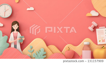 Modern infographic background design for wellness campaign Modern infographic background design for wellness campaign 131157909