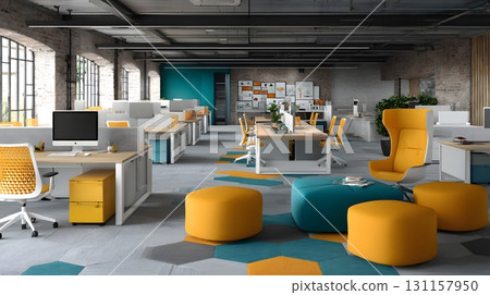 innovation hub workspace colorful design modern furniture innovation hub workspace colorful design modern furniture 131157950