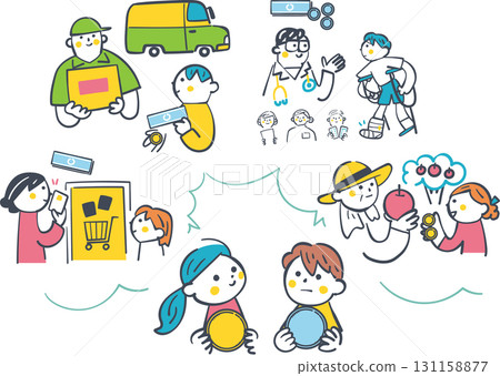 Children learning about money and service: The role money plays in daily life 131158877