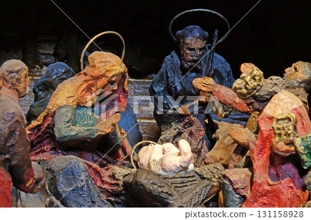 Nativity Scene, Birth of Jesus, Saint Blaise church in Zagreb, Croatia Nativity Scene, Birth of Jesus, Saint Blaise church in Zagreb, Croatia 131158928