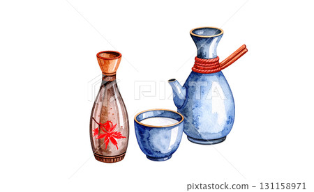 酒瓶的插畫素材 131158971