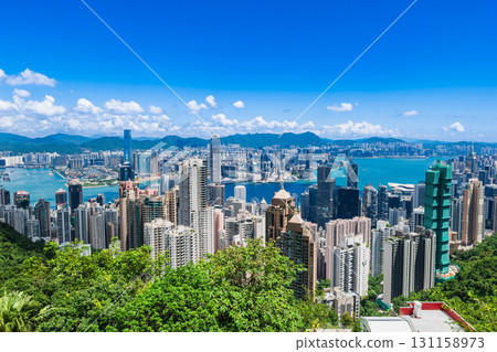 價值百萬美元的香港夜景和日景 131158973
