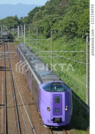 Furano Lavender Express Kiha 261 series lavender formation Furano Lavender Express Kiha 261 series lavender formation 131159459