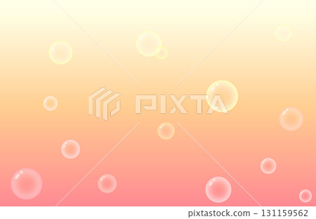 Soap bubbles, bubbles, carbonated drinks, fizzy drinks, etc. Gradient background orange and red Soap bubbles, bubbles, carbonated drinks, fizzy drinks, etc. Gradient background orange and red 131159562