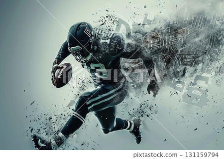 football poster feeturing the words. 131159794