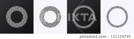 Celtic and viking inspired nordic frame collection for design 131159795