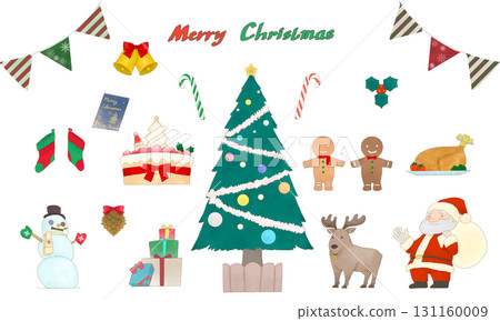 Cute Christmas material set Cute Christmas material set 131160009