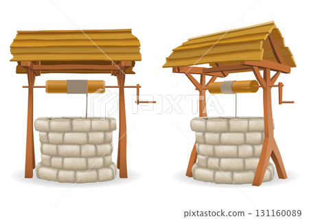 well for water made of stone with wooden roof cartoon stock vector illustration well for water made of stone with wooden roof cartoon stock vector illustration 131160089