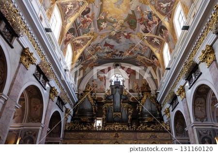 The organ at the Cathedral of St Nicholas in Ljubljana, Slovenia The organ at the Cathedral of St Nicholas in Ljubljana, Slovenia 131160120