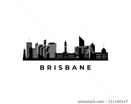 Vector Brisbane skyline.  131160147