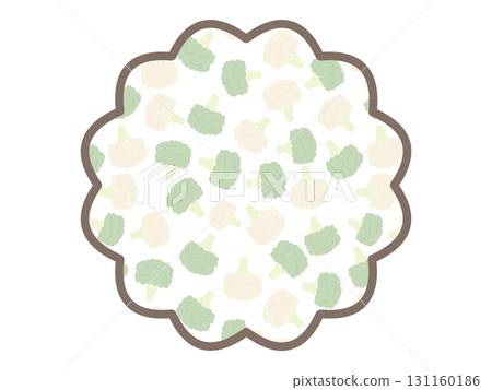 綠色花椰菜框架 131160186