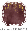 Vector frame material of a hand-drawn night sky and stars, like a watercolor painting 131160711
