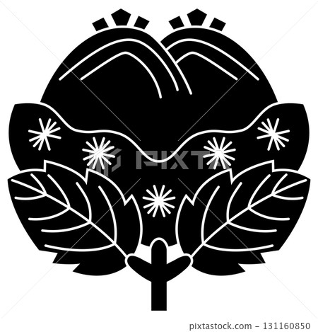 This is the family crest. It is called Oguri family chestnut. This is the family crest. It is called Oguri family chestnut. 131160850