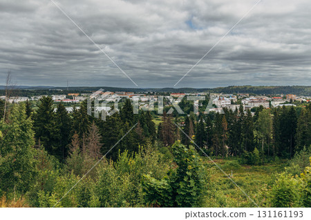 Panorama of Sortavala from the top of the mountain, Karelia 131161193