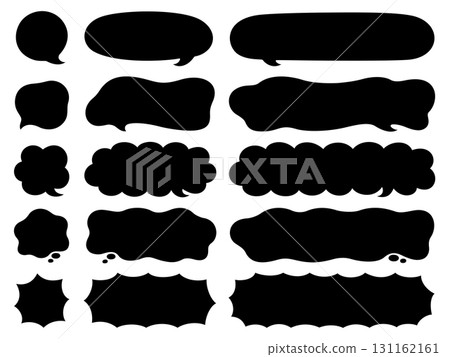 各種寬度的語音氣泡輪廓框架集 各種寬度的語音氣泡輪廓框架集 131162161