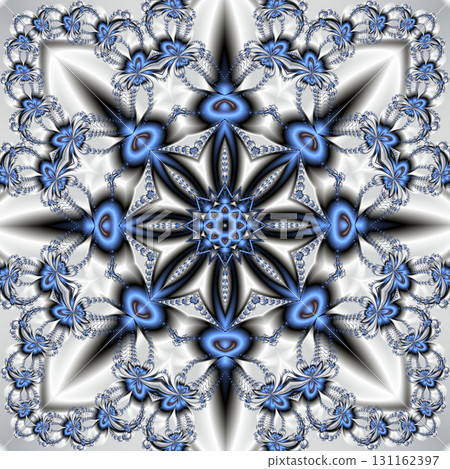 Beautiful background with floral circle ornament. You can use it for invitations, notebook covers, phone cases, postcards, cards, ceramics, carpets. Artwork for creative design and art. 131162397