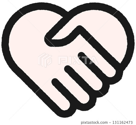 Shaking hands illustration 131162473