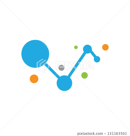 Molecule logo icon 131163501