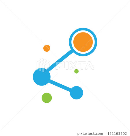 Molecule logo icon 131163502