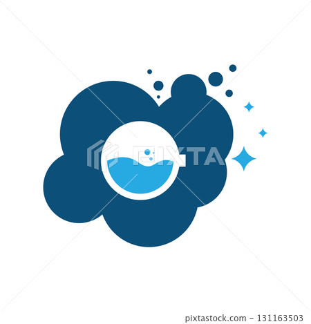 cloud shape with water and stars 131163503