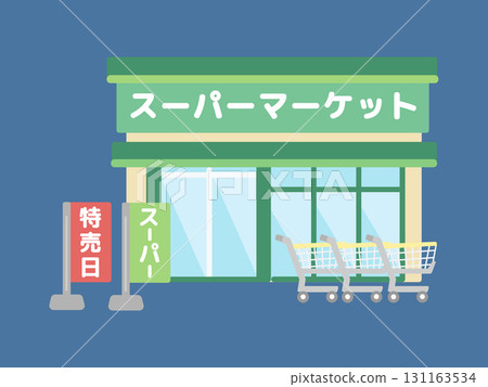 超市建築圖 超市建築圖 131163534