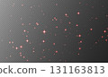 Red sparkling stars, shiny particles light effect, transparent flying stardust texture 131163813