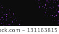 Purple sparkling stars background, shiny particles light effect, transparent flying stardust texture, abstract twinkle backdrop. 131163815