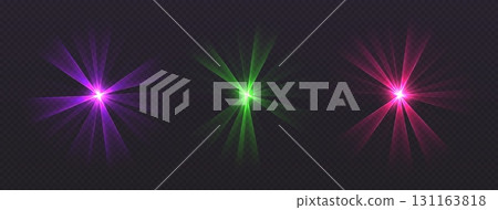 Party laser beams, disco show spotlights, concert stage lights. Glowing show lasers. Magic rays for a dance party. Party laser beams, disco show spotlights, concert stage lights. Glowing show lasers. Magic rays for a dance party. 131163818