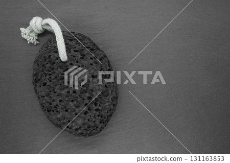 Black pumice stone Black pumice stone 131163853