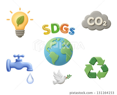 永續發展目標插圖集 131164153