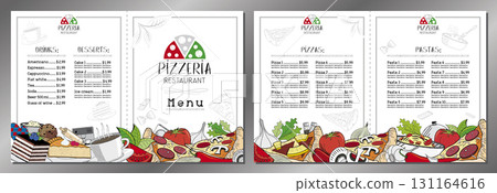 Italian pizza and pasta menu - 2x letter format Italian pizza and pasta menu - 2x letter format 131164616
