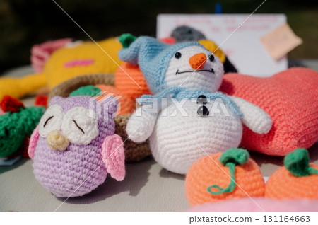 collection of crochet plush toys. handmade soft toys collection of crochet plush toys. handmade soft toys 131164663