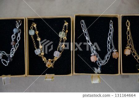 A variety of custom handmade jewelry A variety of custom handmade jewelry 131164664