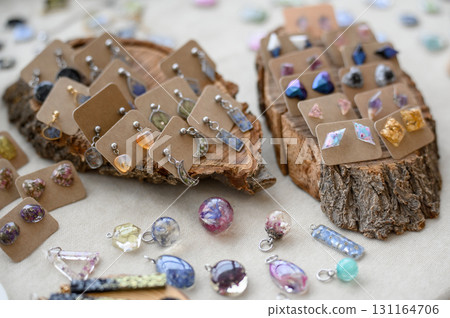 A variety of custom handmade jewelry 131164706