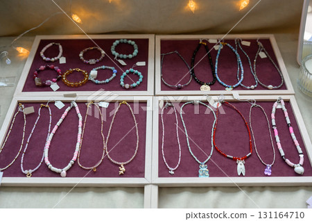 A variety of custom handmade jewelry A variety of custom handmade jewelry 131164710