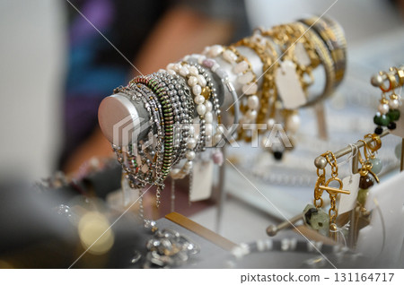 A variety of custom handmade jewelry 131164717
