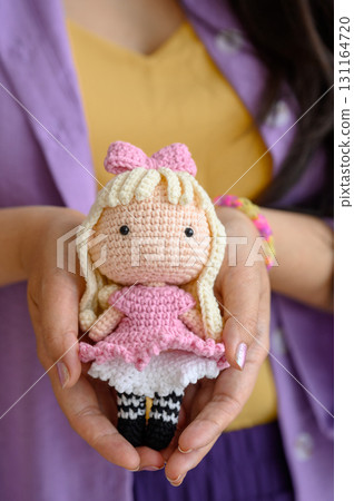 collection of crochet plush toys. handmade soft toys 131164720