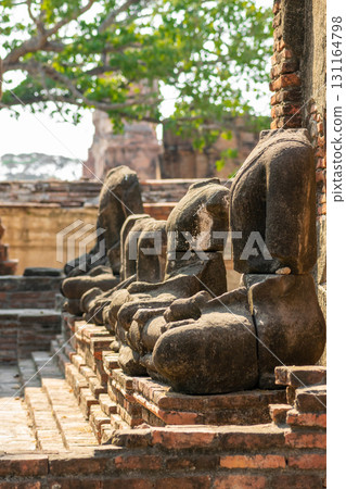 Wat Mahathat temple during early evening time in Thailand 131164798