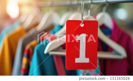 Colorful Plastic Coat Tag on Hanger, Fun Back-to-School Theme Colorful Plastic Coat Tag on Hanger, Fun Back-to-School Theme 131165026